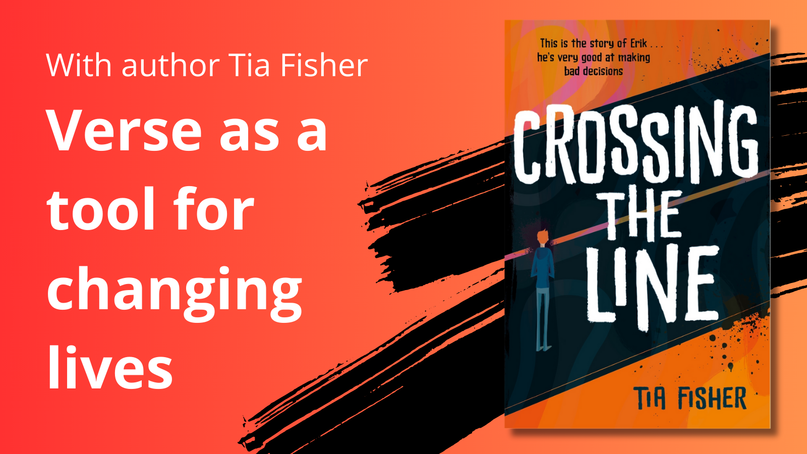 Verse novels for teenagers | Crossing The Line Tia Fisher | poem books for teens