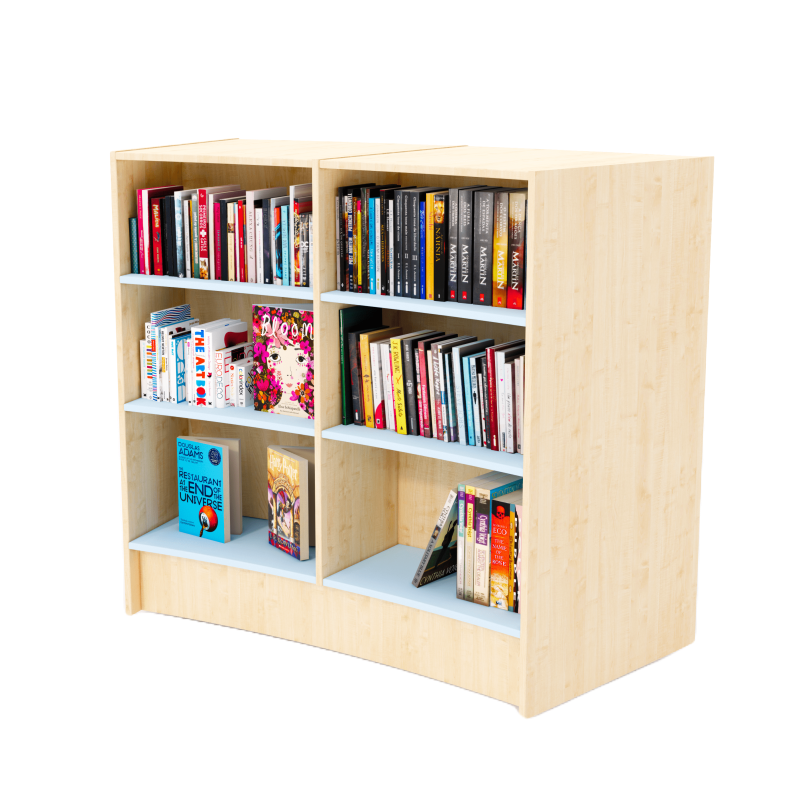 Curved library bookshelves for schools 