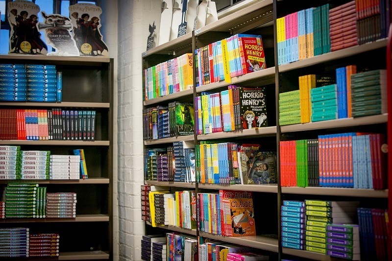 shelves with books for libraries 